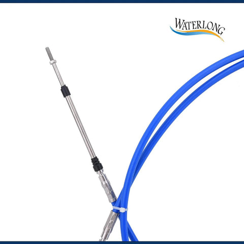 10 Feet Outboard Throttle Control Cable For Single Station Boats Rotary Steering With Stainless Steel End And HDPE Liner