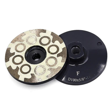 Heavy Duty Resin Bond Diamond Cup Wheel Fine Grit Smooth Ride For Crushing Slab And Prepping Tile 4 Inch With 5 8 11 Female Arbor