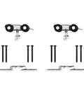 Six Foot Barn Door Hardware Kit Black Aluminum Box Rail Sliding Track for Interior Single Wooden Door components