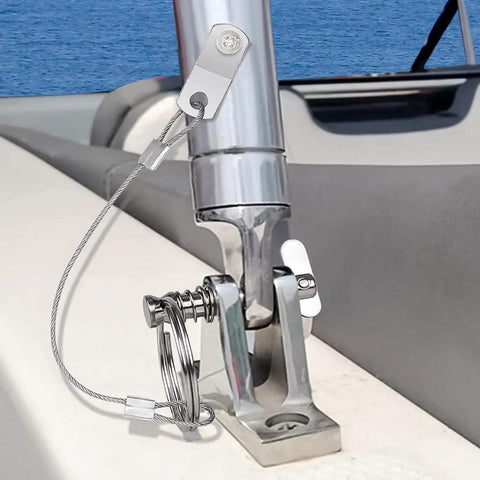 Six Pack Bimini Top Quick Release Pins One Quarter Inch Diameter For Boat Canopy Hardware, Marine Grade 316 Stainless Steel