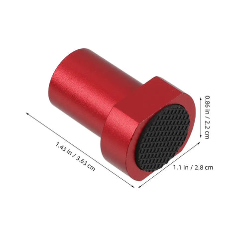 Red clamp detail of 8 Pack Aluminum Alloy Non Slip Limit Cards For Workbench And Woodworking Table Keep Your Setup Steady With No Slip
