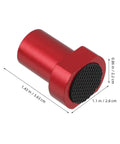 Red component of 8-Piece Aluminum Quick Release Clamps For Woodworking, Non-Slip Table Stops For Workbenches, showing dimensions.