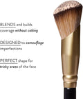 Angled Precision Concealer Brush For Liquid And Cream Concealer Cruelty Free Makeup Tool Built For Undereye And Nose Contours
