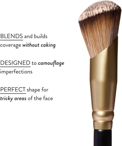 Angled Precision Concealer Brush For Liquid And Cream Concealer Cruelty Free Makeup Tool Built For Undereye And Nose Contours