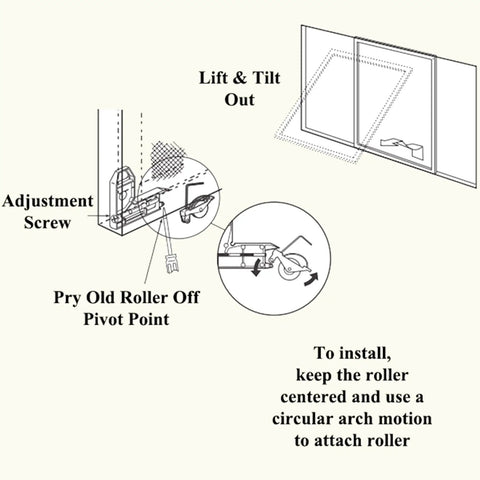 Installation guide for Four Pack Sliding Screen Door Tension Springs With One And A Quarter Inch Steel Ball Bearing Rollers Replaces B515 B714 B796