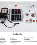 Badass Outdoor Solar Security Flood Lights With Remote Control And Adjustable Bracket Damn Tough Waterproof Dusk Till Dawn Lighting For Driveway Backyard product parts layout including lamp, solar panel, and accessories.