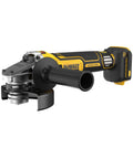 Badass 20V Max Xr Brushless Cordless Angle Grinder with 4.5 inch disc and ergonomic handle for heavy duty metal cutting.