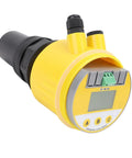 Pro Grade Digital Ultrasonic Level Meter 0-10m Range DC24V LCD Display 4-20mA Output Water Level Sensor for mining, yellow