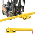 Heavy Duty 2 Ton Telescopic Forklift Jib Boom Built Tough To Kick Some Serious Weight Smooth 12 Foot Extendable Crane Arm with double fork pockets