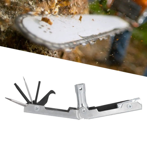 All In One Chainsaw Tool Kit For Pros Durable Multifunctional Screwdriver Socket Wrench File Hex Disk Set For Chainsaw Maintenance And Outdoor Use