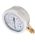 Pro Grade 0-400 Bar 0-5800 PSI Dial Hydraulic Pressure Gauge With G1 Quarter Thread, 63mm Dial, Dual Scale