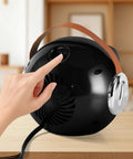 2 Pack Desk Heater For Office And Small Spaces, Personal Electric Heater with PTC Ceramic Fast Heating 500W, rear view
