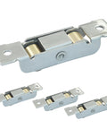 Four Piece Sliding Roller Assembly Set For Doors And Windows In Stainless Steel With Copper Components And Screws Easy Installation Gold Flat Wheel Durable Patio Rollers For Smooth Quiet Glide In Most Track Systems Replacement Kit