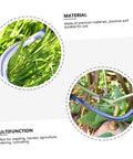 Close-up of 2 Piece Manganese Weeding And Harvesting Tool Sharp Agricultural Sickle in action, cutting through green foliage