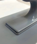 Close-up of Lightweight Plastic Trowel With Black Comfort Grip Workhorse For Easy Scrape And Smooth Walls Includes 3.5 x 9.5 Inch