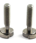 Two Pack One Quarter Twenty D Ring Stainless Steel Camera Fixing Screws For Tripod And Monopod Quick Release Plates 26mm