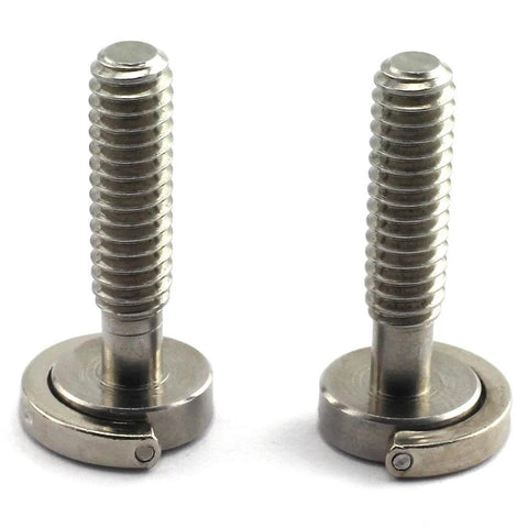 Two Pack One Quarter Twenty D Ring Stainless Steel Camera Fixing Screws For Tripod And Monopod Quick Release Plates 26mm