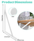 Product dimensions of Heavy Duty White Shelf Brackets 10 Inch L Shaped Shelf Support Set With Screws And Anchors 12 Pack