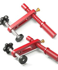 Clamp Set 20mm With Protective Pads For Woodworking On A Workbench Table Red Aluminum Alloy Construction With Height Adjustment