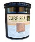 Heavy Hitter Concrete Curing Agent And Sealer With Low VOC Formula In 5 Gallon Size, black container showing product details.