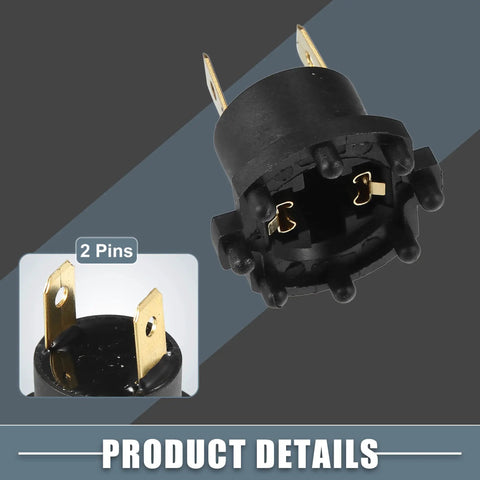 Headlight Socket Adapter Kit For Mazda 3 2004-2009 And Mazda 5 2006-2010 B28V-51-0A3 B28V-51-0A3A, black plastic 2-pin detail