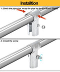 Six Pack End Rail T Clamps For 1-3/8 Inch OD Pipe Heavy Duty Galvanized Steel Fence Connectors With Bolts And Nuts Included Easy Install