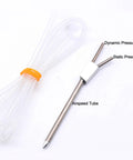 Airspeed Pitot Tube For Pixhawk PX4 Flight Controller GPS Digital PX4 Differential Airspeedometer with labeled pressure ports.