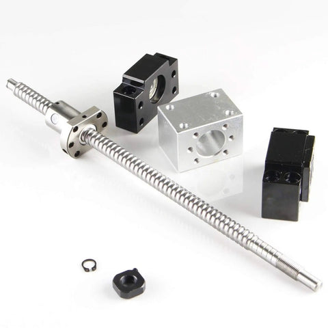 Ball Screw RM1204 With BK BF10 Flange And Housing, 12mm Diameter CNC Machine Part, Length Options 250mm To 1500mm