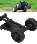 Rugged Off Road RC Head Up Wheels Upgrade Set with Shaft Hub and Bearings for One Eighth Scale RC Cars Durable Plastic Construction