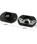 Heavy Duty Black Pin Style Sofa Connectors Four Sets Sectional Furniture Hardware with metal and plastic components.