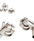 Components of Sliding Barn Door Hardware Kit Top Mounted Dual Wheel Stainless Steel No Hassle Install 6ft Rail or 13ft Double Kit