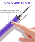 Compact 510 Thread Soldering Pen Kit With USB Rechargeable Battery, Adjustable Voltage 2.7V 3.4V 4.2V with one-click start button