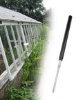 Greenhouse Automatic Vent Opener Kit with double spring roof control, replacement cylinder next to greenhouse windows, for healthy plants