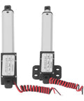 Top Tier 150N Electric Linear Actuator With 75mm Stroke And 12V Power for DIY ramps, featuring aluminum body and wiring.