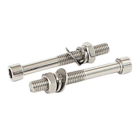 Beefy Hex Socket Head Cap Screws And Nuts Kit For M6 And M8 Semi Threaded Allen Bolts 304 Stainless Steel M8x75 20 Sets For Indoor And Outdoor Projects Great For Mechanical DIY And Auto Repairs. Two 304 stainless steel hex socket bolts with nuts and washers