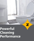 Clean bathroom with toilet and sink, showcasing Pro Grade Multisurface Probiotic Enzyme Cleaner For Pet Stains And Odors, Drain Cleaner Power.