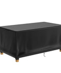 72 Inch Long Outdoor Table Cover Heavy Duty Waterproof All Weather Protection For Rectangular Patio Tables Dining Sets Coffee Tables Chairs And Sofas Fits Up To 71 Inches Long 46 Inches Wide And 27 Inches High Black