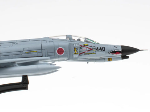 Diecast 1 To 100 F4EJ Kai Phantom II Fighter Jet Model With True To Scale Detailing side view with display stand