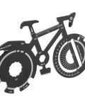 Bicycle Shape Multi Tool Keychain Stainless Steel Compact Bike Repair Kit for outdoor cycling enthusiasts, featuring a wire cutter and wrench.