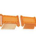 Premium Adjustable Featherboard Boss Level Woodworking Safety Gear For Table Saw Router Table And Band Saw Stackable Push Block, orange combs.
