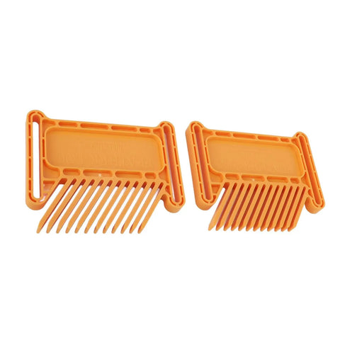 Premium Adjustable Featherboard Boss Level Woodworking Safety Gear For Table Saw Router Table And Band Saw Stackable Push Block, orange combs.