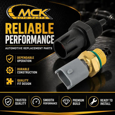 Heavy Duty Coolant Temperature Sensor For Chevrolet Trax Engine Temp Monitor showing durable construction and connector design.
