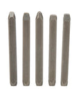 Metal Stamping Kit For Jewelry And Everyday Crafts, 6mm engraving tool set displaying five steel chisels.