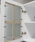 Rock Solid Antique Bronze Glass Retainer Clips Bundle Arrives Fully Loaded With All Needed Screws And Snug Silicone Sleeves For Zero Hassle Cabinet Door Setup And Dependable Everyday Performance mounted on cabinet door.