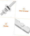 Close-up of components from 12 Pack Heavy Duty Toggle Bolts And Wedge Anchors For Hollow Walls Drywall Fasteners Kit M8x72mm