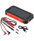 Workhorse USB C Rechargeable True RMS Multimeter with 6000 Counts, includes test leads and USB-C cable displayed on white background