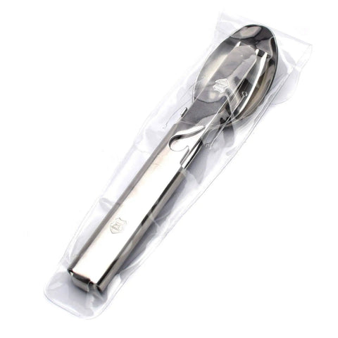 Hungarian Army Cutlery Set 4 Pieces Military Issue Camping Utensils Kit With 5 In 1 Detachable Fork Spoon Knife Can Bottle Opener