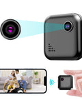 Ultra Compact 1080P Spy Camera WiFi Night Vision Mini Nanny Cam With Motion Detection And Live Feed Covert Indoor Security Camera For Home Baby Pet Car And Real Time Phone App Control displaying image capture on phone