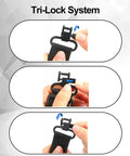 Tri-Lock system for Two Point Crossbow Sling Attachments Mounts With Three Swivels All Metal No Plastic Easy Install