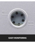 Pro Grade 1/4 Hvac Vacuum Pump Pulls A Sweet 2.5 Cfm Draw fluid view port gauge for easy monitoring of levels.